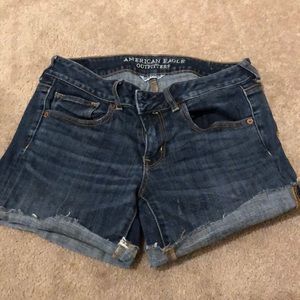 American eagle midi shorts